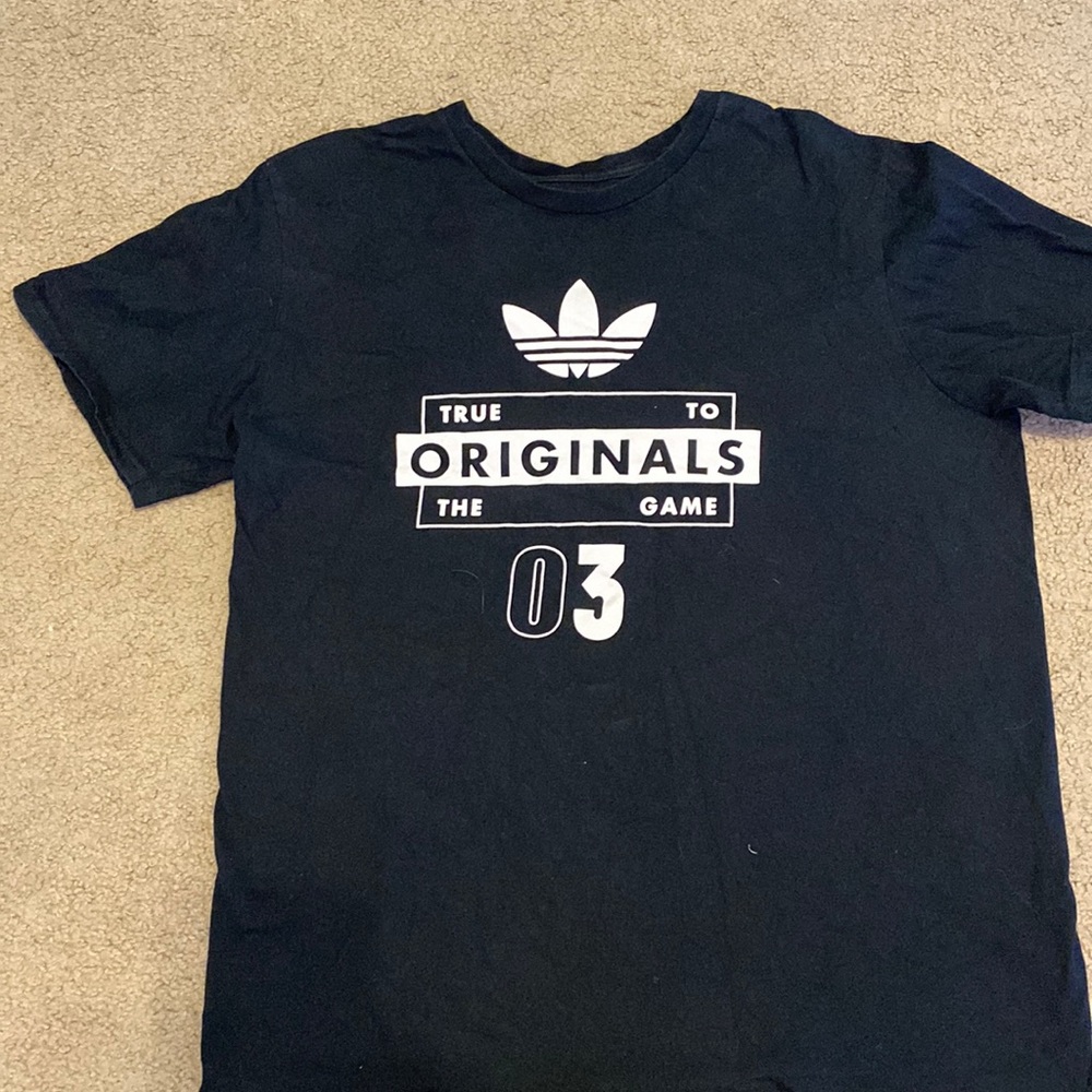 Black Addidas shirt. Size Large